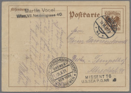 German Ship Post: 1931, österreichische 10-Gr.-Ganzsachenkarte Aus Wien Nach Ber - Sonstige & Ohne Zuordnung