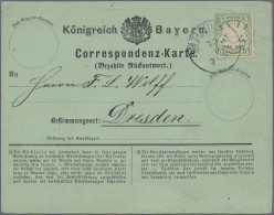 Bayern - Marken Und Briefe: 1880, 5 Pf. Staatswappen, Opalgrün Auf Sehr Seltener - Otros & Sin Clasificación