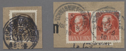 Bayern - Dienstmarken: 1914, "Ludwig III." 3 Pfg. Mit E-Lochung Gestempelt "MÜNC - Otros & Sin Clasificación
