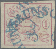 Braunschweig - Marken Und Briefe: 1852, Die Erste Ausgabe Komplett, Drei Voll- B - Brunswick