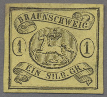 Braunschweig - Marken Und Briefe: 1853-1862, Kleines Ungebrauchtes Lot, Dabei Mi - Brunswick