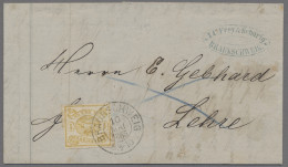 Braunschweig - Marken Und Briefe: 1864, Freimarke 1 Sgr. Lebhaftgelbocker Mit 16 - Brunswick