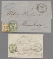Elsass-Lothringen - Marken Und Briefe: 1871, Zwei Briefe, Davon Eine 5 C. Type I - Other & Unclassified