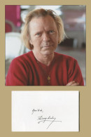 Thierry Séchan (1949-2019) - Écrivain & Parolier - Carte Signée + Photo - 2002 - Sänger Und Musiker