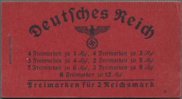Deutsches Reich - Markenheftchen: 1938, Hindenburg-MH Zu 2 Reichsmark, ONr. 8, P - Carnets