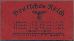 Deutsches Reich - Markenheftchen: 1939-1940, 2 Reichsmark, Zwei Hindenburg-Marke - Carnets