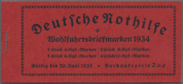 Deutsches Reich - Markenheftchen: 1934 - 1935, Zwei Nothilfe-Markenheftchen: Ber - Carnets