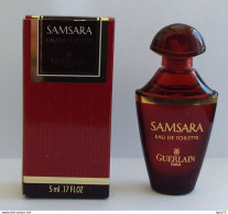 Miniature Eau De Toilette SAMSARA 0.17 Fl Oz. 5 Ml - Flacon, Parfum Et Boîte - Miniaturen Flesjes Dame (met Doos)