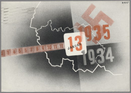 Deutsche Abstimmungsgebiete: Saargebiet: 1935, Volksabstimmung, Vier Postalisch - Otros & Sin Clasificación