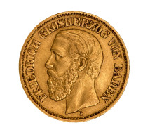 Baden - Anlagegold: 1877, "Friedrich I." 10 Mark Aus 900er Gold In Sehr Schöner - 5, 10 & 20 Mark Gold