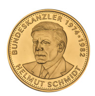 Medaillen Deutschland - Personen: HELMUT SCHMIDT; 2014, Medaille Mit Abbildung V - Andere & Zonder Classificatie