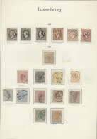 Nachlässe: LUXEMBURG: 1852-1893, */o Sammlung Nur Der Klassik Ohne Dienstmarken, - Mezclas (min 1000 Sellos)