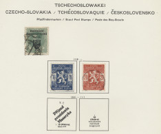 Nachlässe: TSCHECHOSLOWAKEI: 1918-1990, */o, Sammlung In Zwei Alben, Dabei Viele - Mezclas (min 1000 Sellos)