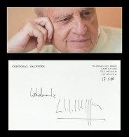 Cristobal Halffter (1930-2021) - Spanish Composer - Signed Card - 1998 - COA - Sänger Und Musiker