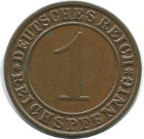 1 REICHSPFENNIG 1936 A DEUTSCHLAND Münze GERMANY #AE228.D.A - 1 Reichspfennig