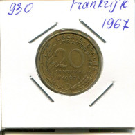 20 CENTIMES 1967 FRANCE Coin French Coin #AN170.U.A - 20 Centimes