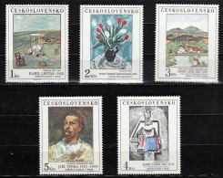 TCHECOSLOVAQUIE - TIMBRES N° 2744 A 2748 NEUFS** SANS CHARNIERES, GOMME D'ORIGINE - Nuevos