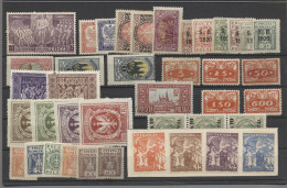 Poland: 1915-1958, Partie Auf 10 Stecktafeln Mit U.a. Diversem älterem Material, - Used Stamps