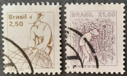 Bresil Brasil Brazil 1979 Agriculture Yvert 1368 1369 O Used - Usados