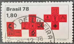 Bresil Brasil Brazil 1978 Croix Rouge Red Cross Yvert 1349 O Used - Usados
