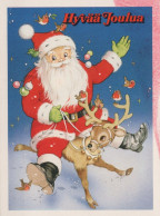 BABBO NATALE Natale Vintage Cartolina CPSMPF #PAJ443.IT - Santa Claus