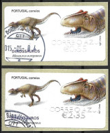 Dinosaurs Stamps 2015 - ATM Labels - Usado