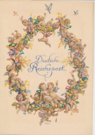 Telegram Germany 1931 - Schmuckblatt Telegramme Angels - Cherubs - Amor - Cupid - Fruit Wreath - Autres & Non Classés