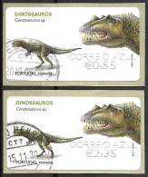 Dinosaurs Stamps 2015 - ATM Labels - Usati