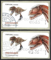 Dinosaurs Stamps 2015 - ATM Labels - Usado