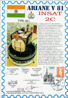 Espace 1995 12 07 - CSG - Ariane V81 - Satellite INSAT 2C - Europe