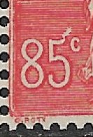 France 1924/25. N°204b** .Variété 5 à Crochet. Cote 50€. - Neufs
