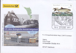 Deutschland Sonderstempel 'Biologische Anstalt' HELGOLAND 2017 Cover Brief Lettre Kompasqualle Hummer Cachet Fish Fisch - Covers & Documents