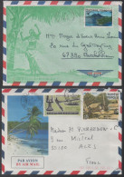 POLYNESIE / 1974 & 1989 - 2 LETTRES AVION POUR LA FRANCE (ref 6947) - Lettres & Documents