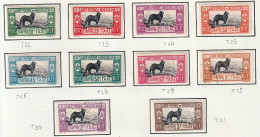 ST-PIERRE-ET-MIQUELON - Faune, Chiens De Terre-Neuve, Tbres-taxes - Y&T N° 22-31 - 1932 - 8 TbMH, 2 Tb Oblitérés - Unused Stamps