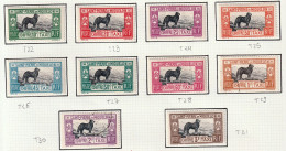 ST-PIERRE-ET-MIQUELON - Faune, Chiens De Terre-Neuve, Tbres-taxes - Y&T N° 22-31 - 1932 - 8 TbMH, 2 Tb Oblitérés - Nuevos