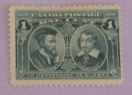 CANADA YT 86 NEUF(*)MNG "CARTIER ET CHAMPLAIN" ANNÉE 1908 - Unused Stamps