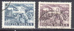 Poland 1953 Car Industry - Mi 793-94- Used - Used Stamps