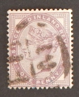 GRANDE BRETAGNE  YT 73 OBLITERE  "VICTORIA"ANNEE 1881 - Used Stamps
