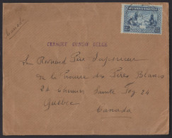PM 60 - 28/11/1941 - Military Post. Cover Sent From Ruanda Urundi To Canada. Congo Censorship And South Africa Label. - Lettres & Documents