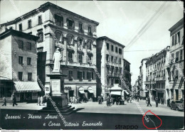 Bz631 Cartolina Sassari Piazza Azuni E Corso Vittorio Emanuele Sardegna - Sassari