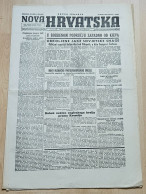 Nova Hrvatska 1943 Br. 276 NDH Croatia Ustasa Newspaper - Sonstige & Ohne Zuordnung