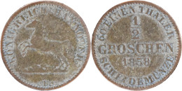 ALLEMAGNE - HANOVRE - 1858 - 1/2 Groschen - Georg V - 20-270 - Taler & Doppeltaler
