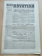 Nova Hrvatska 1943 Br. 275 NDH Croatia Ustasa Newspaper, Stjepan Radic Povijesni Govor - Sonstige & Ohne Zuordnung