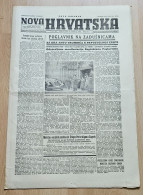 Nova Hrvatska 1943 Br. 271 NDH Croatia Ustasa Newspaper, Ante Pavelic, Karlovac Tjedan Oruzanih Snaga - Other & Unclassified