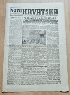 Nova Hrvatska 1943 Br. 271 NDH Croatia Ustasa Newspaper, Ante Pavelic, Karlovac Tjedan Oruzanih Snaga - Andere & Zonder Classificatie