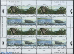 Finland 1995 Nature Conservation M/s, Mint NH, Nature - Animals (others & Mixed) - Cat Family - Sea Mammals - Unused Stamps