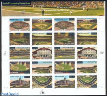 United States Of America 2001 Baseball Playing Fields M/s, Mint NH, Sport - Transport - Baseball - Automobiles - Unused Stamps