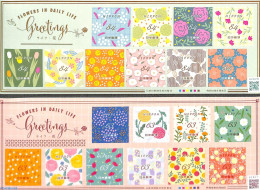 Japan 2022 Flowers In Daily Life 20v S-a (2 M/s), Mint NH, Nature - Flowers & Plants - Unused Stamps