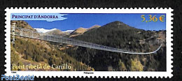 Andorra, French Post 2024 Ribeta De Canillo Bridge 1v, Mint NH, Art - Bridges And Tunnels - Ungebraucht