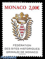 Monaco 2024 Federation Of Historic Grimaldi Locations 1v, Mint NH - Unused Stamps